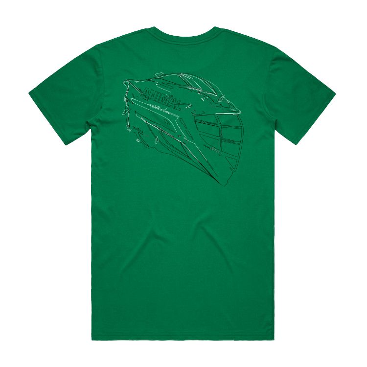 Animal Lacrosse Helmet Scribble Tee - Available in multiple colors