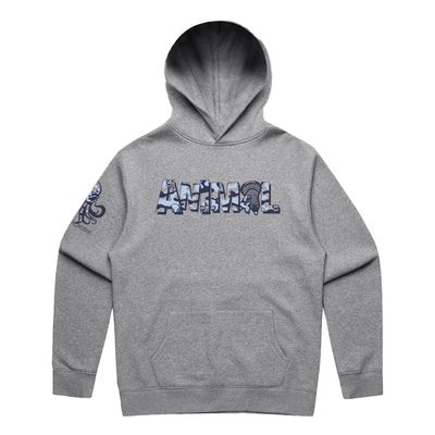 Animal Lacrosse Blue Camo Three Youth Hoodie