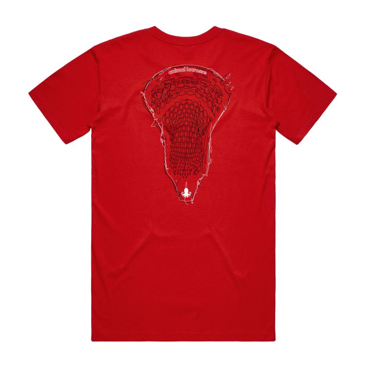 Animal Lacrosse Head Scribble Tee - Available in multiple colors