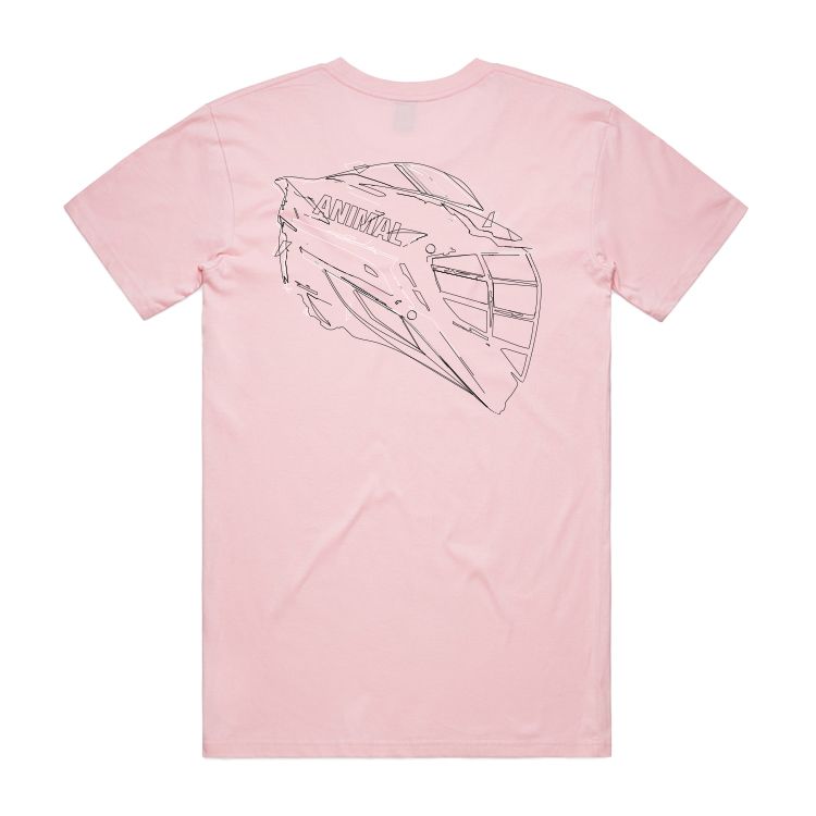 Animal Lacrosse Helmet Scribble Tee - Available in multiple colors
