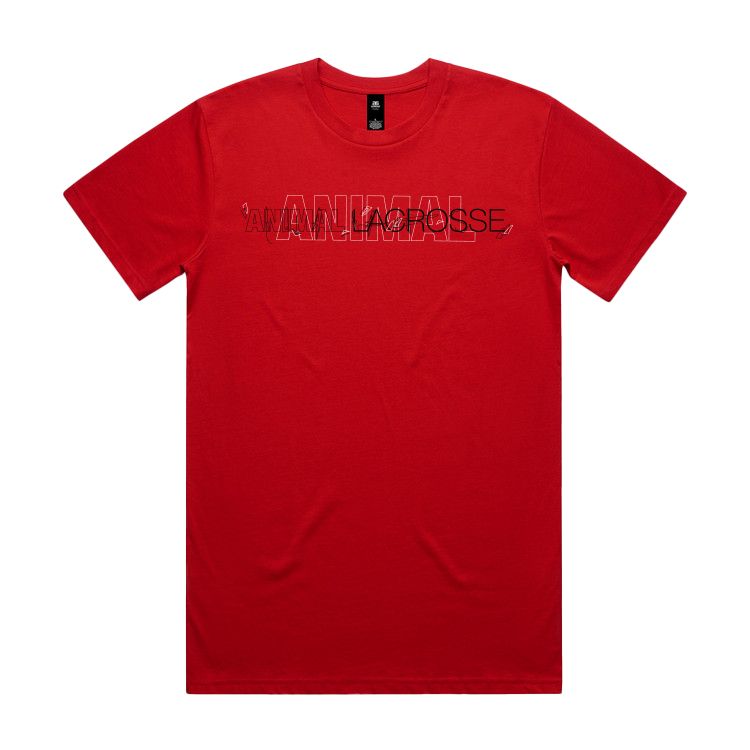 Animal Lacrosse Helmet Scribble Tee - Available in multiple colors