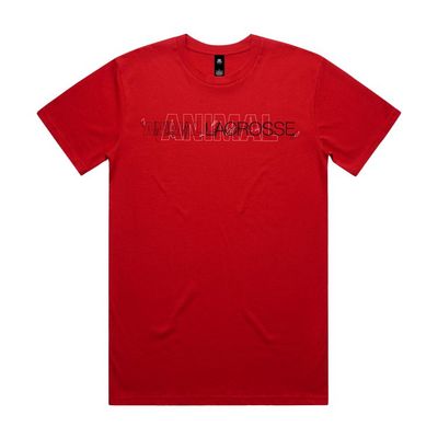 Animal Lacrosse Helmet Scribble Tee - Available in multiple colors