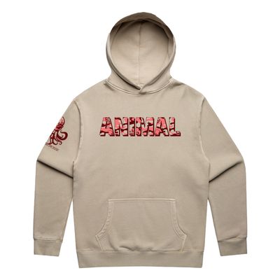 Animal Lacrosse Red Camo Two Adult Hoodie