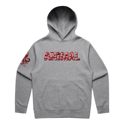 Animal Lacrosse Red Camo Two Youth Hoodie