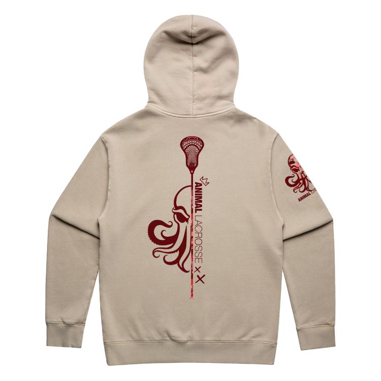 Animal Lacrosse Red Camo Four Adult Hoodie