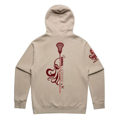 Animal Lacrosse Red Camo Four Adult Hoodie