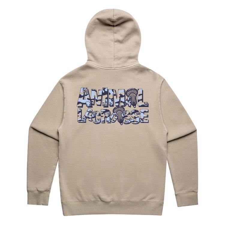 Animal Lacrosse Blue Camo One Adult Hoodie