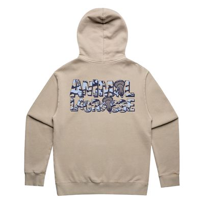 Animal Lacrosse Blue Camo One Adult Hoodie