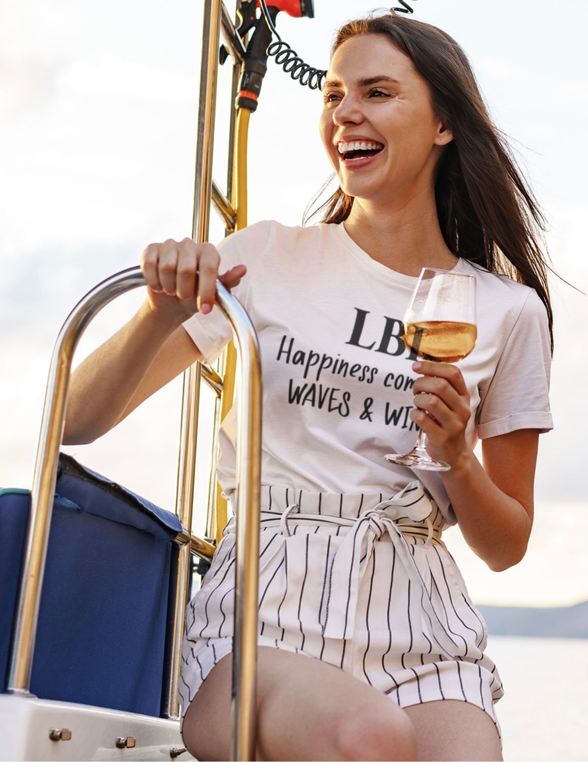 LBI HAPPINESS COMES IN WAVES &amp; WINE