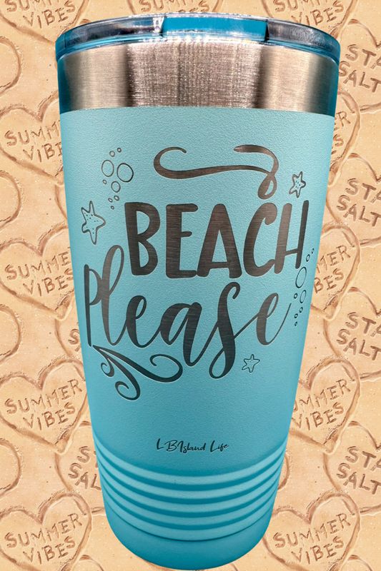 BEACH PLEASE TUMBLER