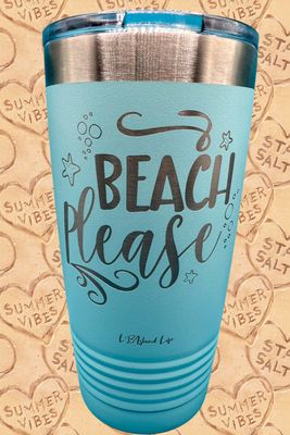 BEACH PLEASE TUMBLER