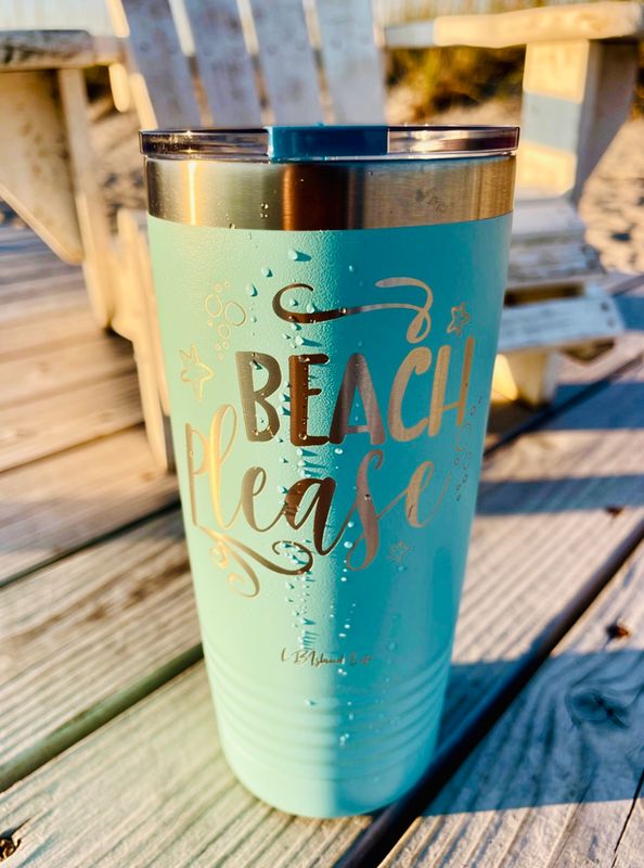 BEACH PLEASE TUMBLER