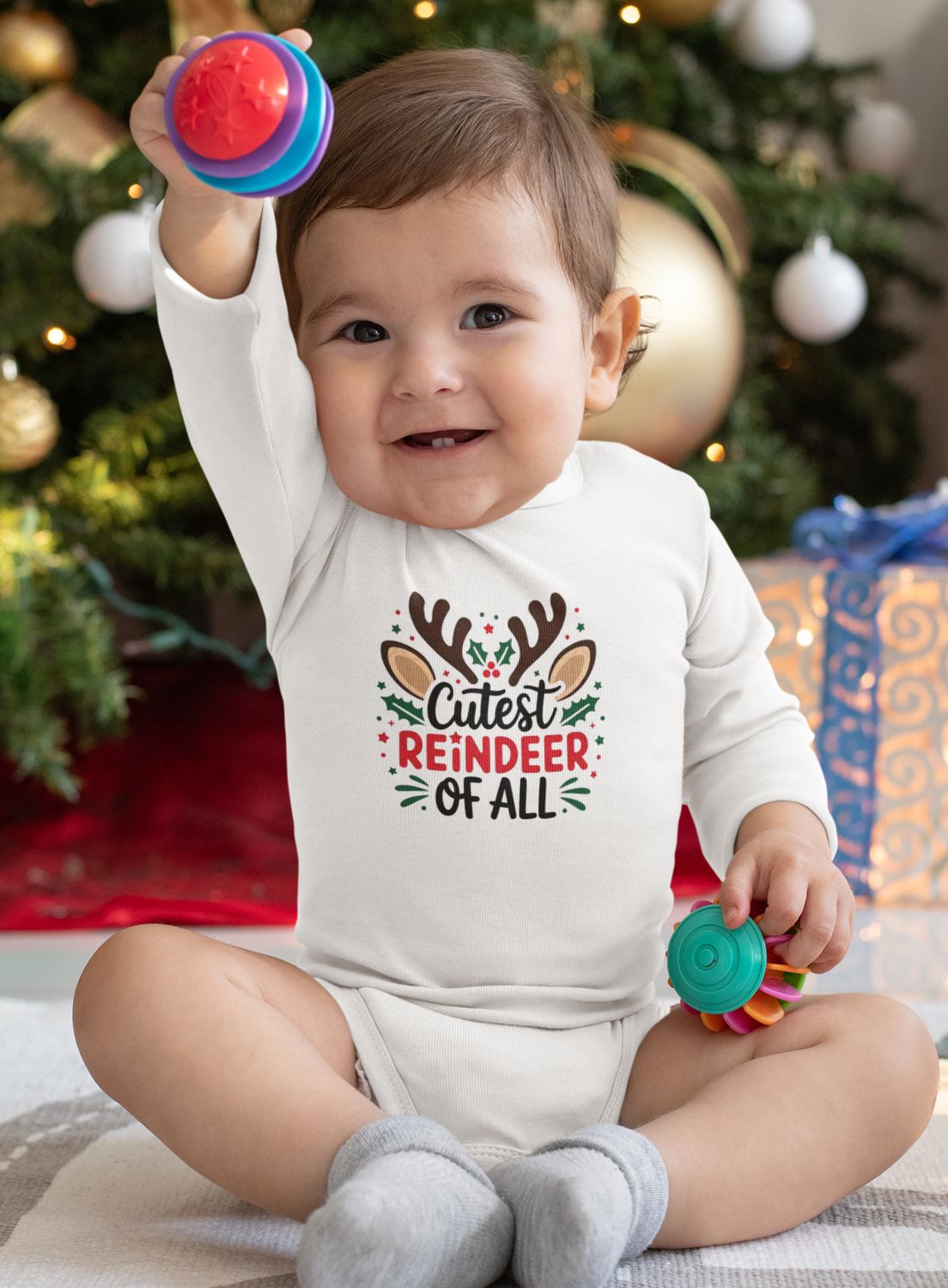 CUTEST REINDEER OF ALL ONESIE