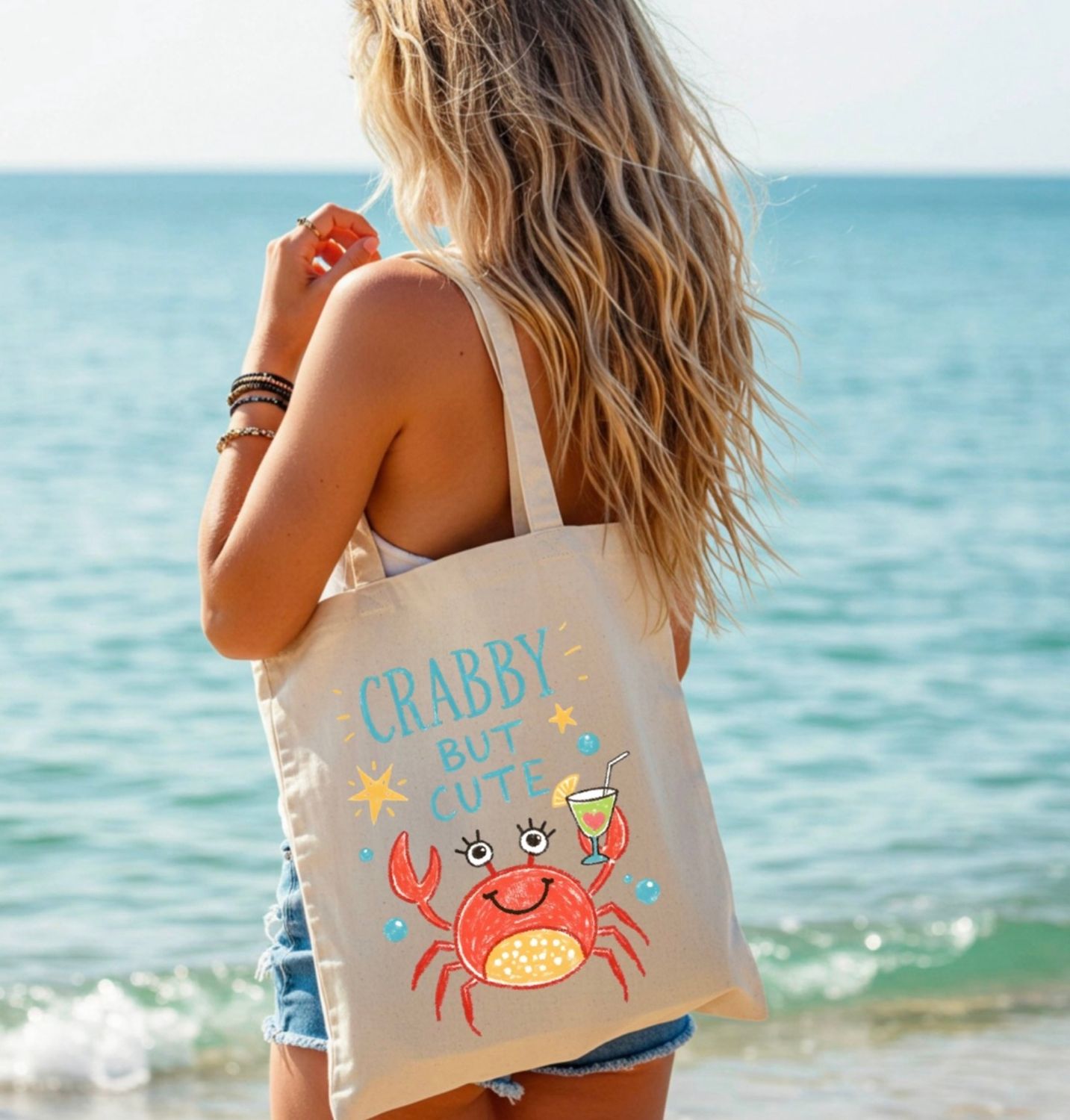 CRABBY BUT CUTE TOTE