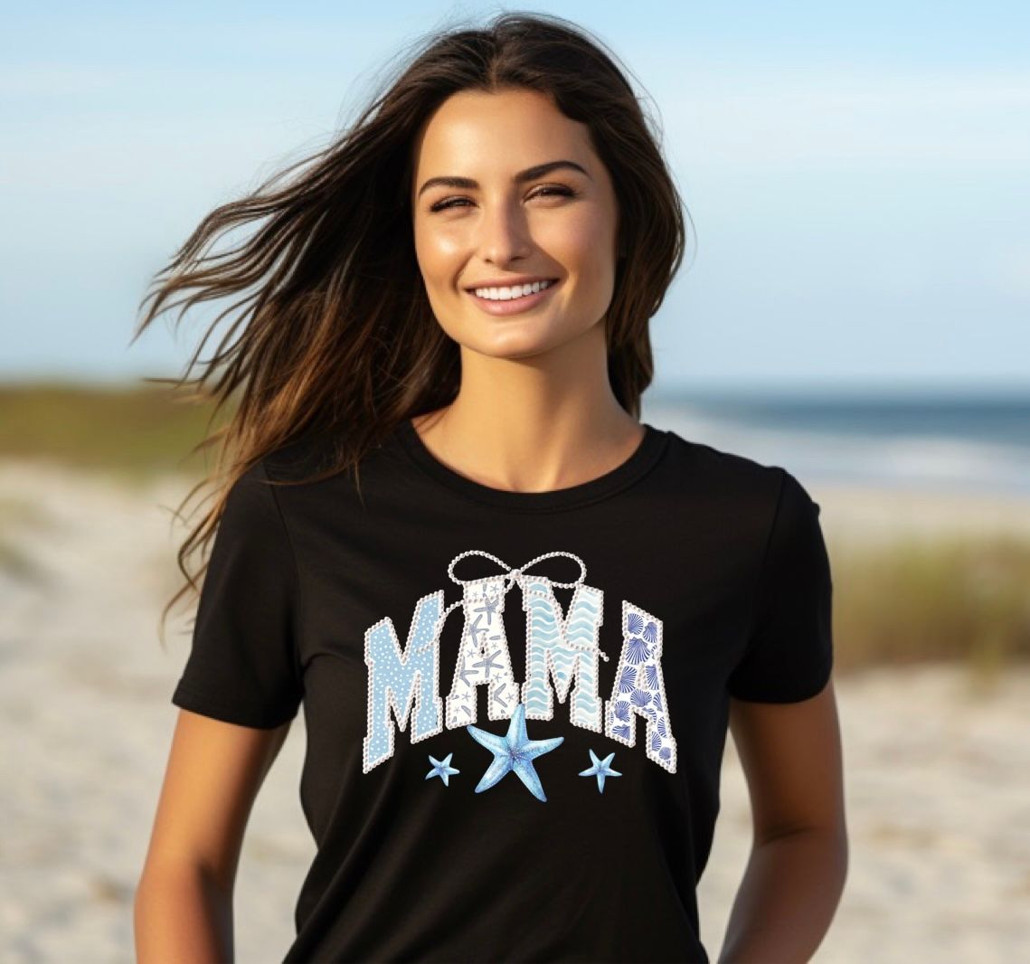 MAMA WITH BOW &amp; STARFISH