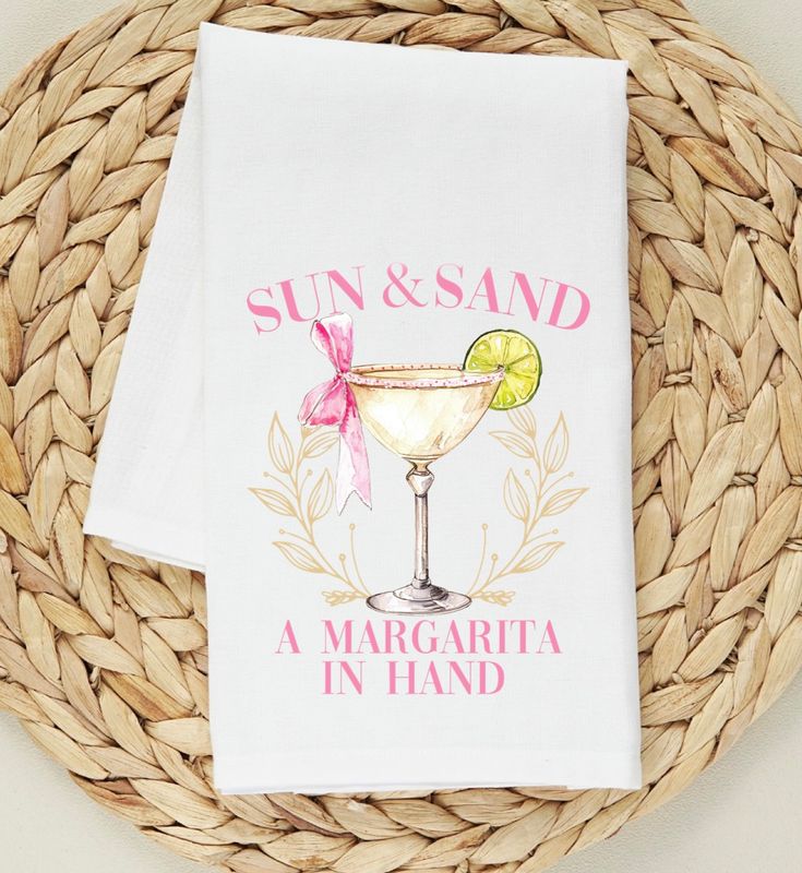 SUN SAND MARGARITA IN HAND TOWEL