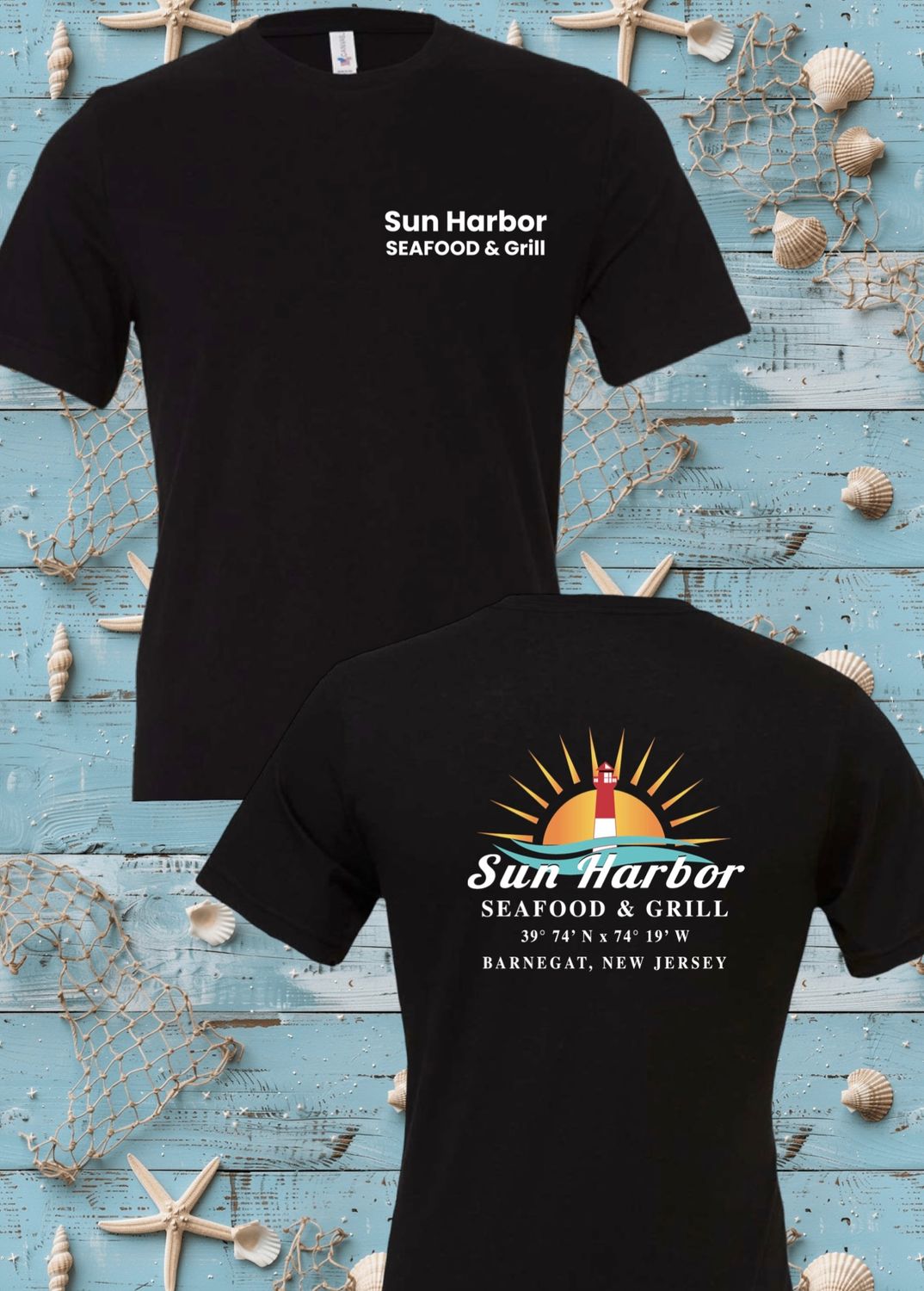 SUN HARBOR T-SHIRT / BLACK