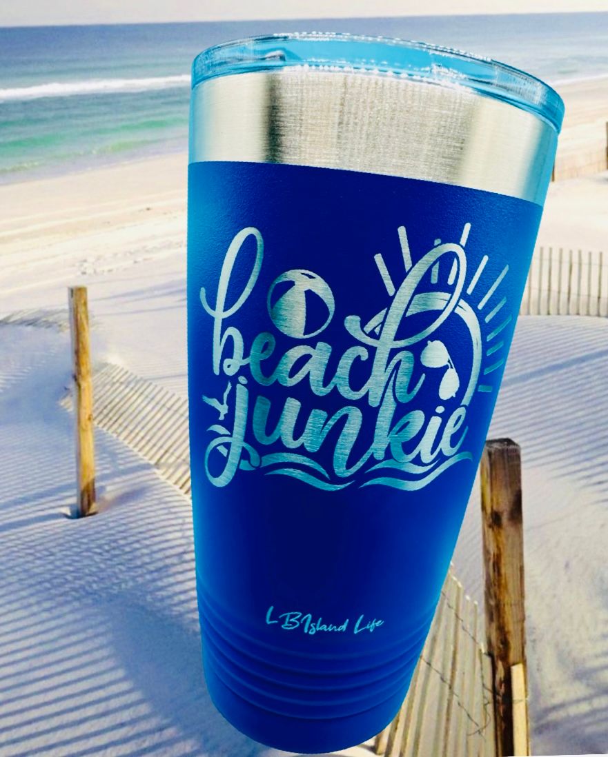 BEACH JUNKIE 20 OZ TUMBLER