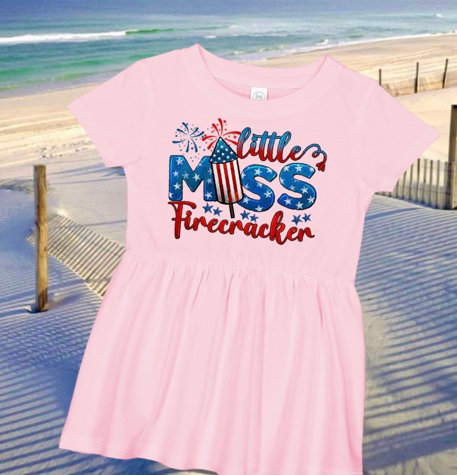 CHILDREN’S LITTLE MISS FIRECRACKER DRESS