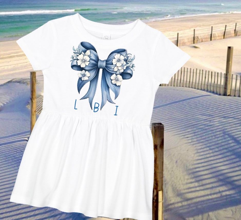 CHILDREN’S BLUE FLORAL DRESS