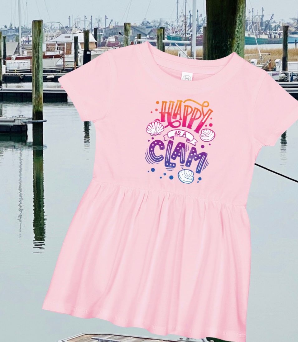 CHILDREN’S SUN HARBOR HAPPY AS A CLAM DRESS