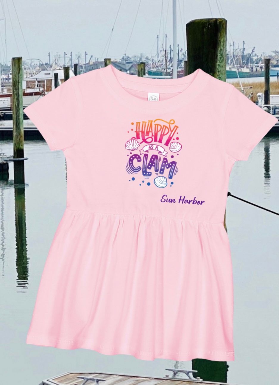 CHILDREN’S SUN HARBOR HAPPY AS A CLAM DRESS