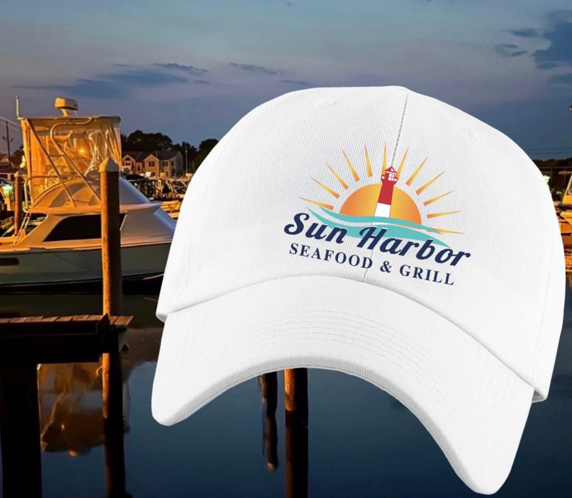 SUN HARBOR WHITE  EMBROIDERED DAD HAT