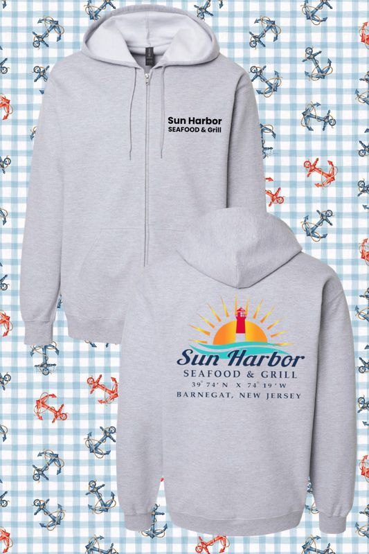 SUN HARBOR ZIP UP SWEATSHIRT / SPORT GREY