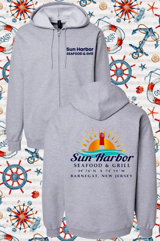 SUN HARBOR “ZIP UP” SWEATSHIRT / SPORT GREY