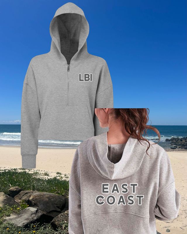 LBI EAST COAST CROPPED QUARTER ZIP