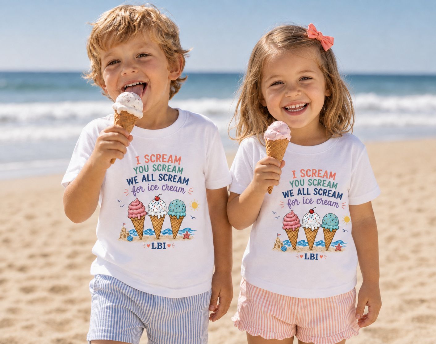 LKC / LBI I SCREAM YOU SCREAM WE ALL SCREAM FOR ICE CREAM (PINK)
