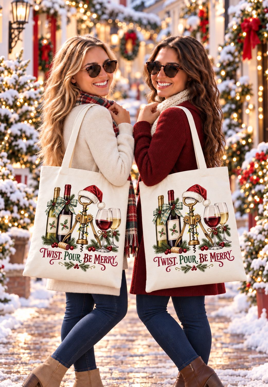 TWIST OUR BE MERRY TOTE
