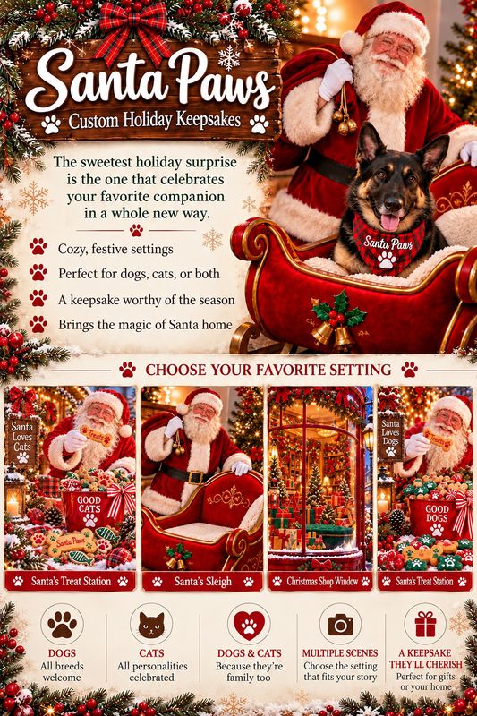 SANTA PAWS PICS