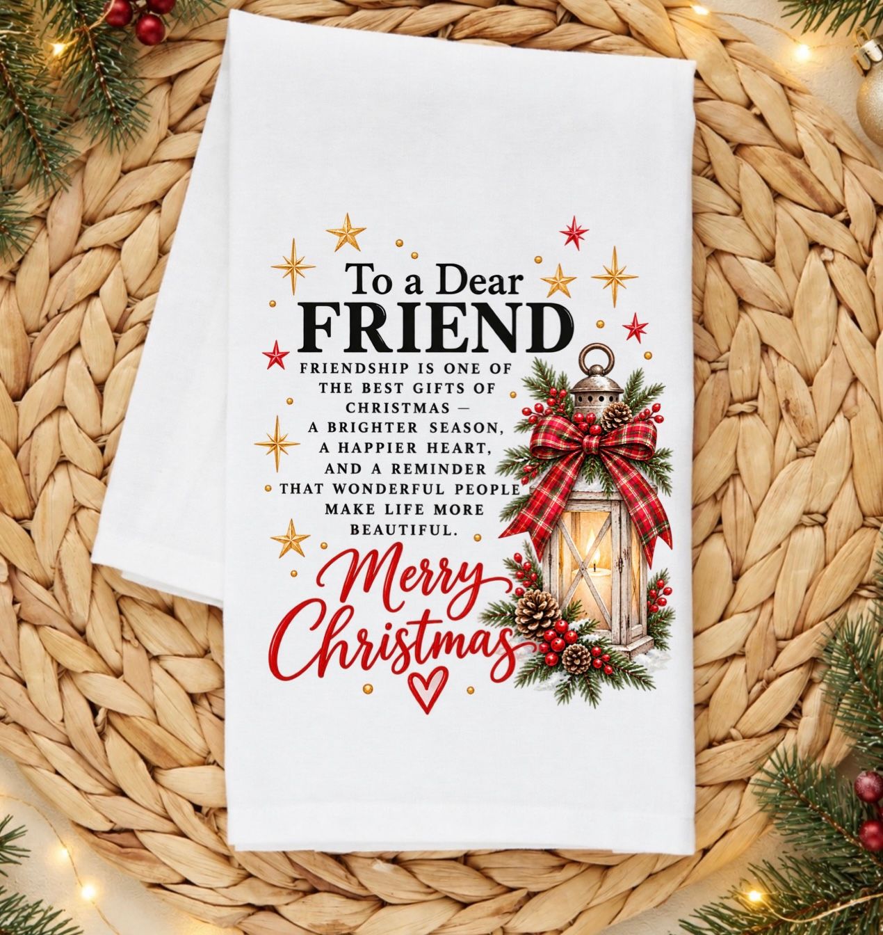 TO A DEAR FRIEND AT CHRISTMAS