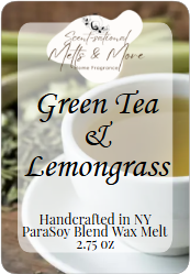 Green Tea &amp; Lemongrass Wax Melt