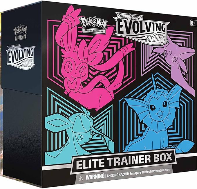 Sword &amp; Shield: Evolving Skies - Elite Trainer Box (Glaceon/Vaporeon/Sylveon/Espeon)