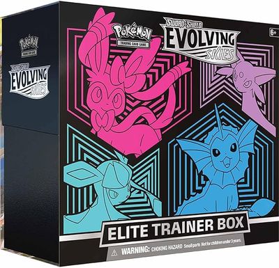 Sword &amp; Shield: Evolving Skies - Elite Trainer Box (Glaceon/Vaporeon/Sylveon/Espeon)