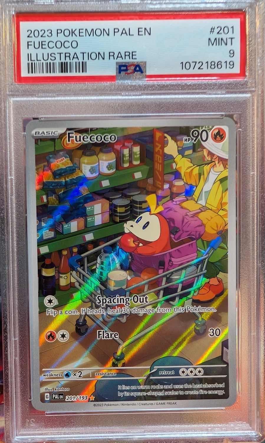 Pokemon Fuecoco Paldea Evolved Illustration Rare PSA 9