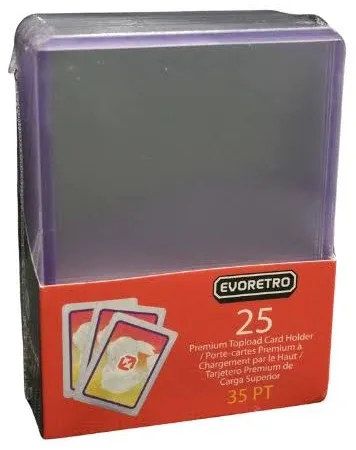 Evoretro Regular Toploaders - 3&quot;x4&quot; - 25 Count