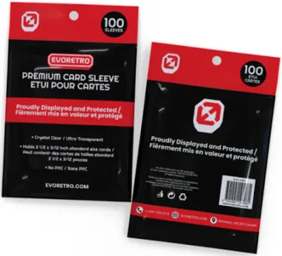EVORETRO Premium Standard Card Sleeves (pack of 100)
