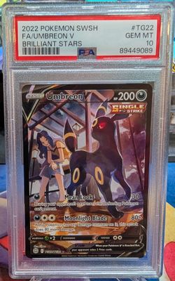 Pokemon Umbreon V - Brilliant Stars TG22 - PSA 10