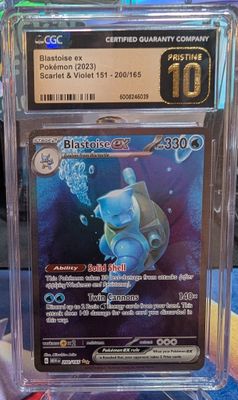Pokemon Blastoise - 151 EN #200/165 - CGC Pristine 10