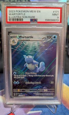 Pokemon Wartortle # 171/165 - 151 EN - PSA 9