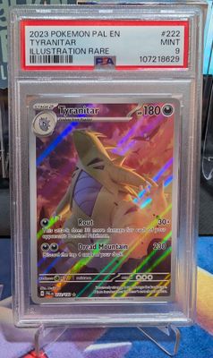 Pokemon Tyranitar #222/193 - Paldea Evolved - PSA 9