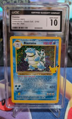 Pokemon Blastoise # 2/102 - Celebrations 25th - CGC 10