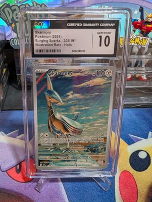 Pokemon Skarmory #209/191 - Surging Sparks - CGC 10