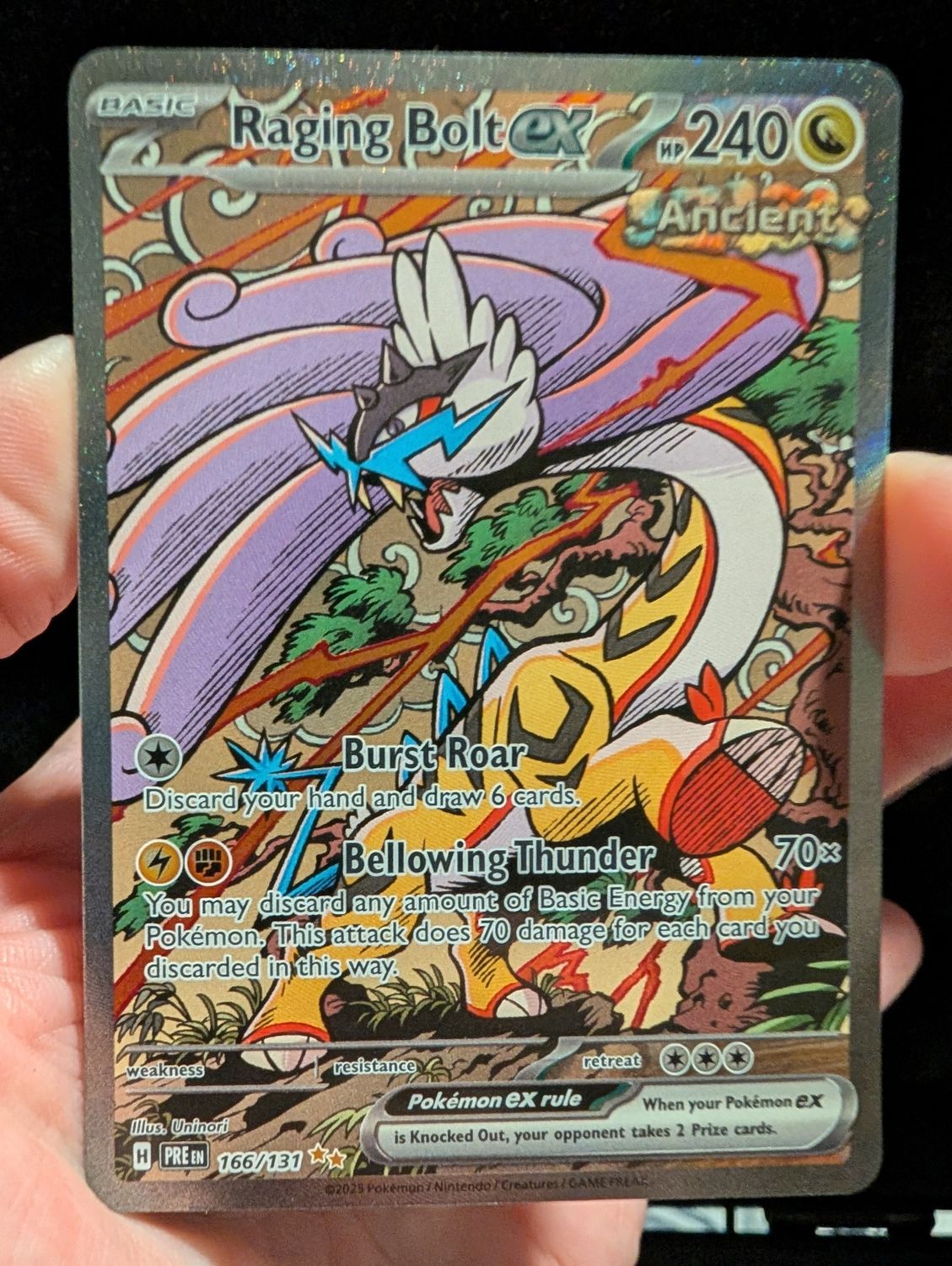 Pokemon Raging Bolt EX #166 - Prismatic Evolutions - Ungraded