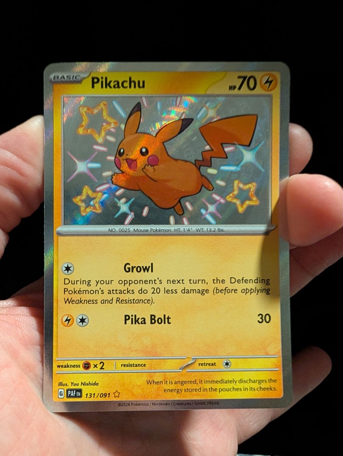 Pokemon Pikachu #131 - Paldean Fates - Ungraded