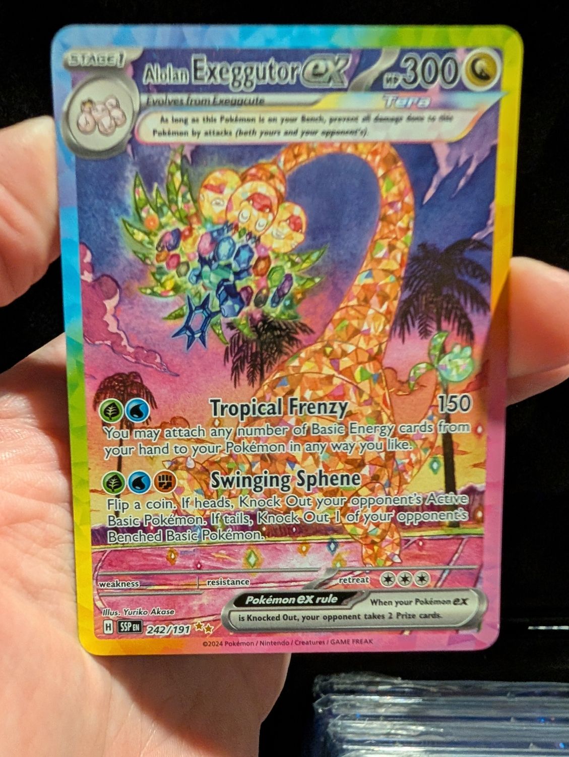 Pokemon Alolan Exeggutor EX #242 - Surging Sparks - Ungraded