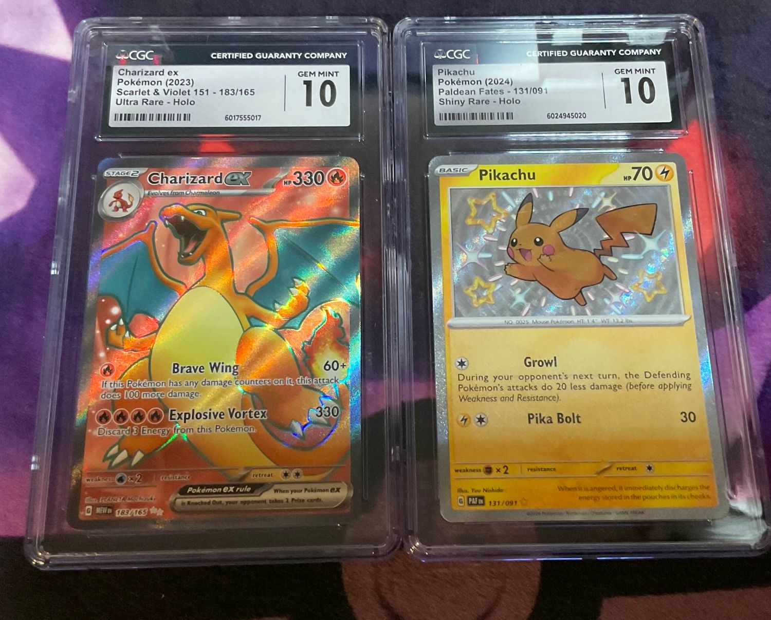 *Waffle* CGC 10 Zard and CGC 10 Pikachu 